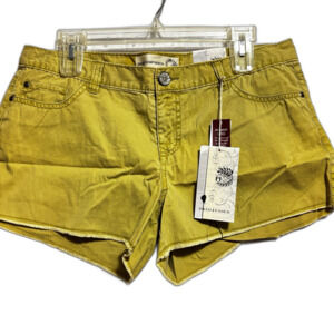 Inked & Faded Womens Short Pant Olive Oil Size 10 NWT